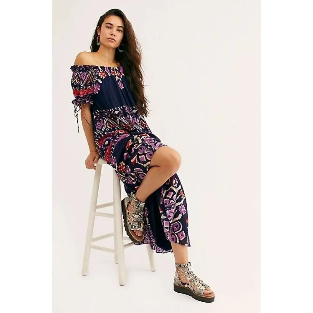 NEW FREE PEOPLE Sz XS LOVE SONG MAXI DRESS